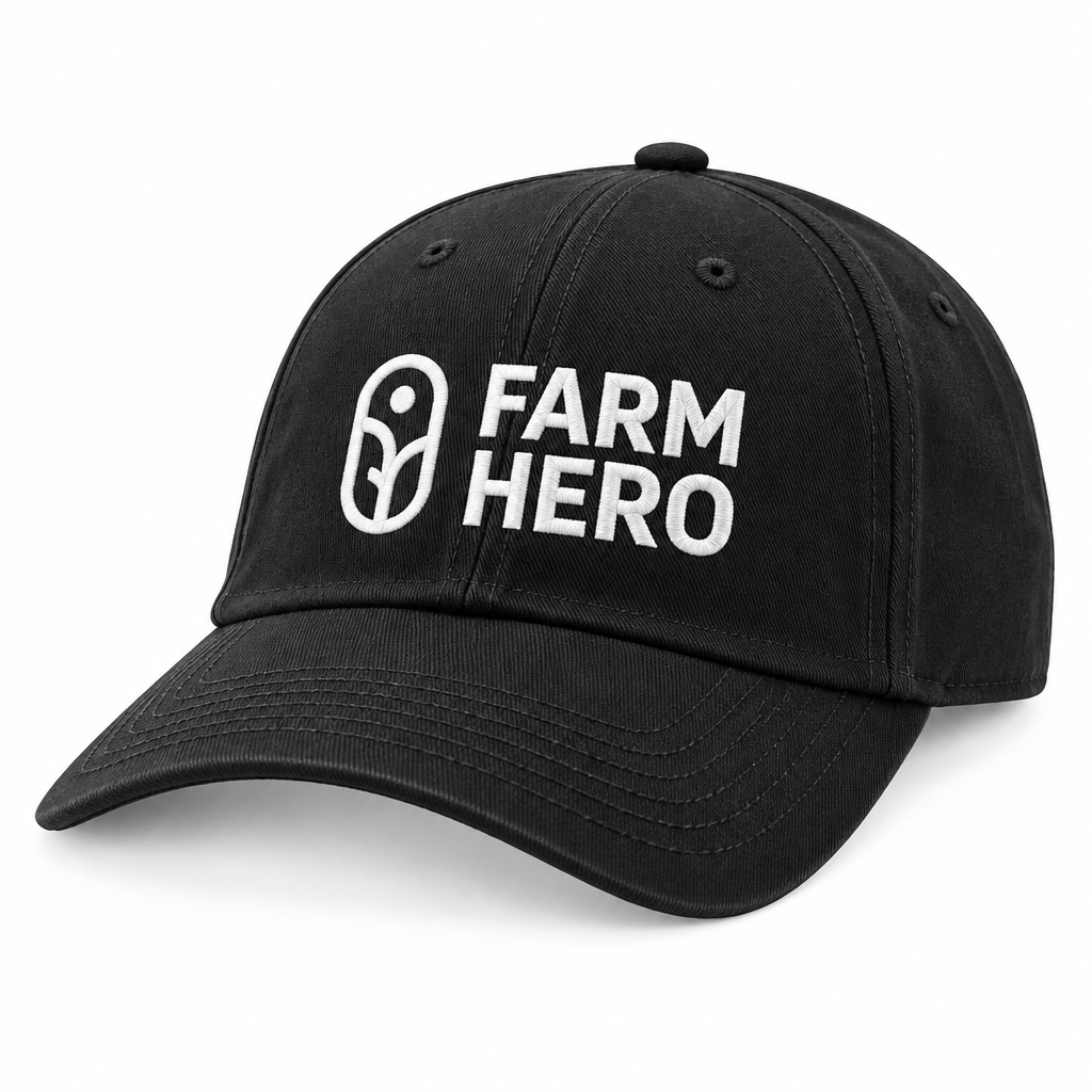 Black Farm Hero cap