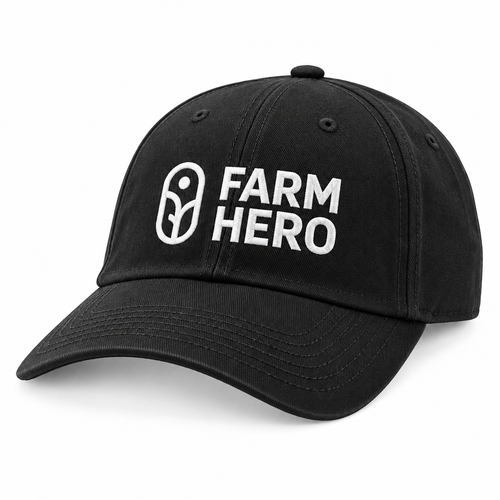 Black Farm Hero cap