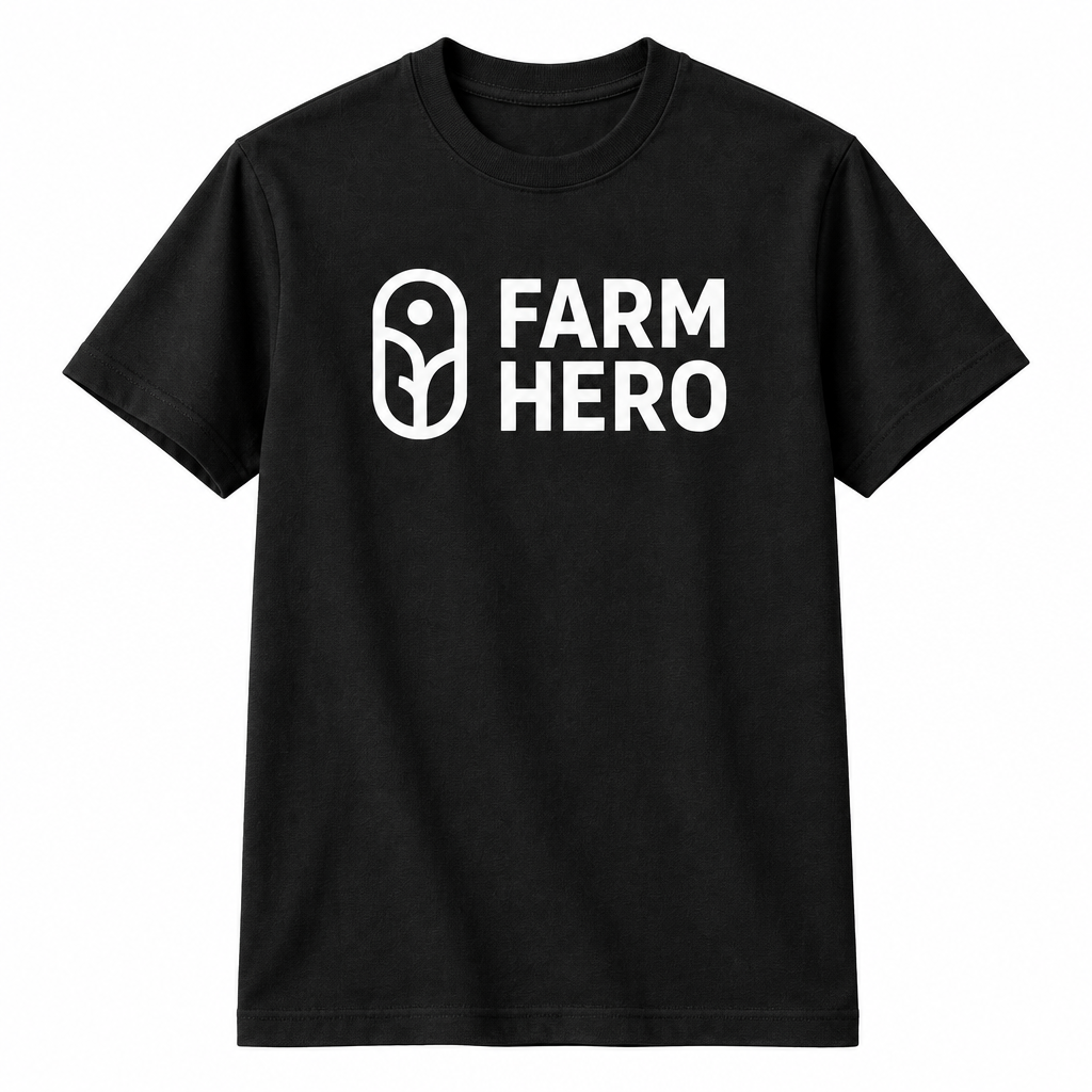 Black tee, front only