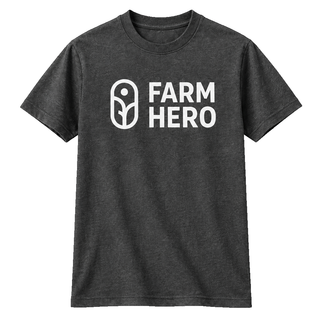Farm Hero “Know Your Farmer” Tee – Charcoal