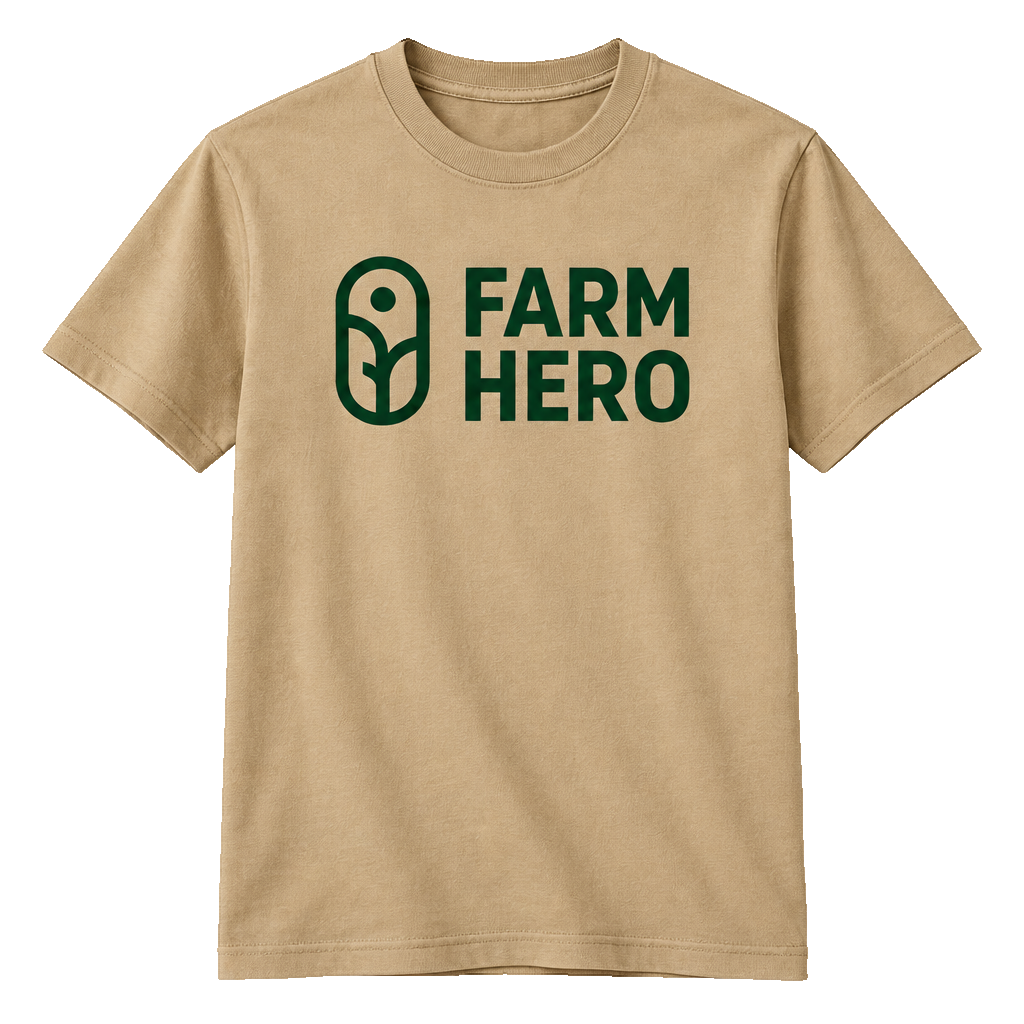Tan tee, front only