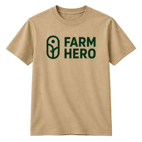 Tan tee, front only