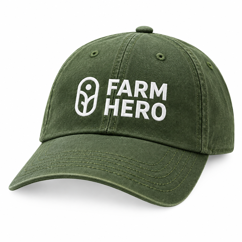 Olive green Farm Hero cap