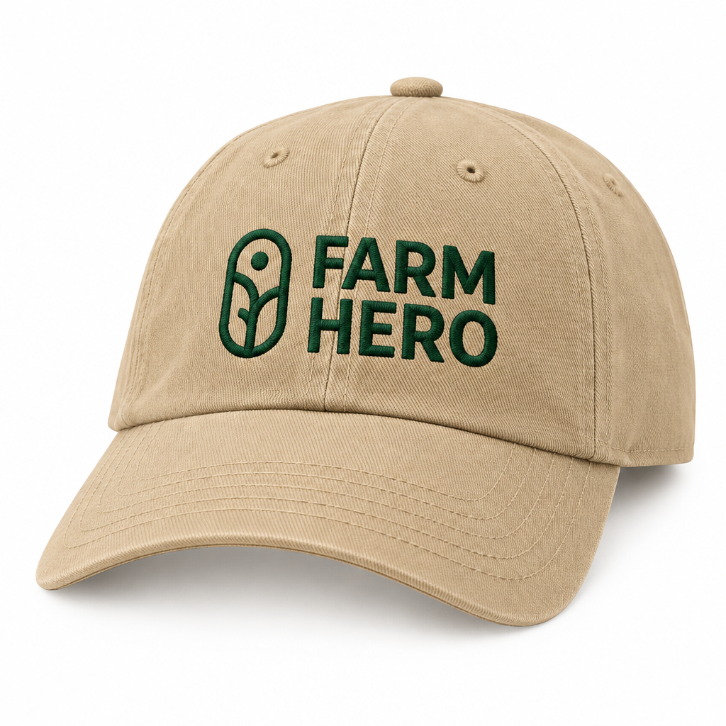 Tan Farm Hero cap
